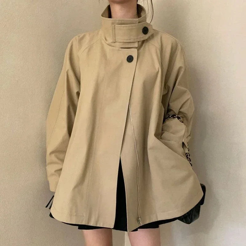 Trench Jacket – Vintage Two-Button Design & Long Silhouette