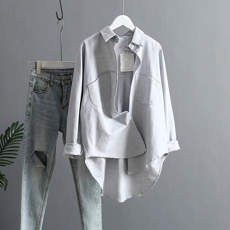 Long Sleeve Blouse – Vintage Style Summer Top