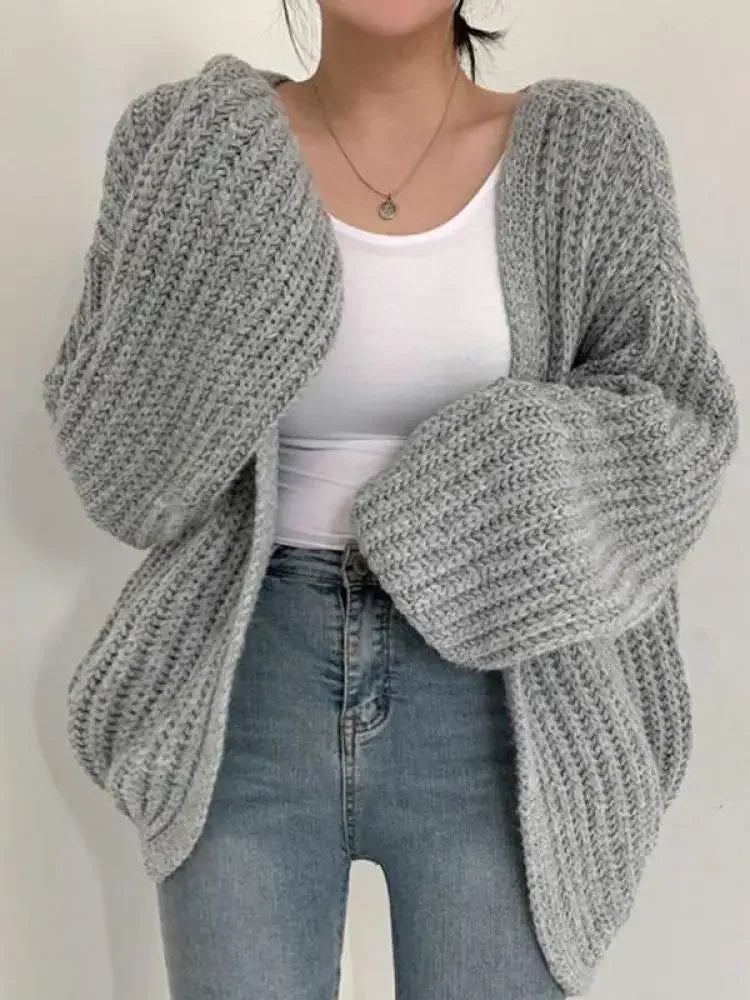 Striped Cardigan Sweater – Casual Coat Knitwear