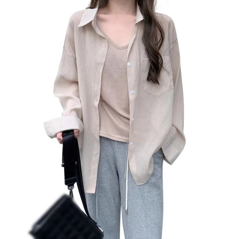 Versatile Summer Sunscreen Shirt – Wrinkle-Resistant Cardigan
