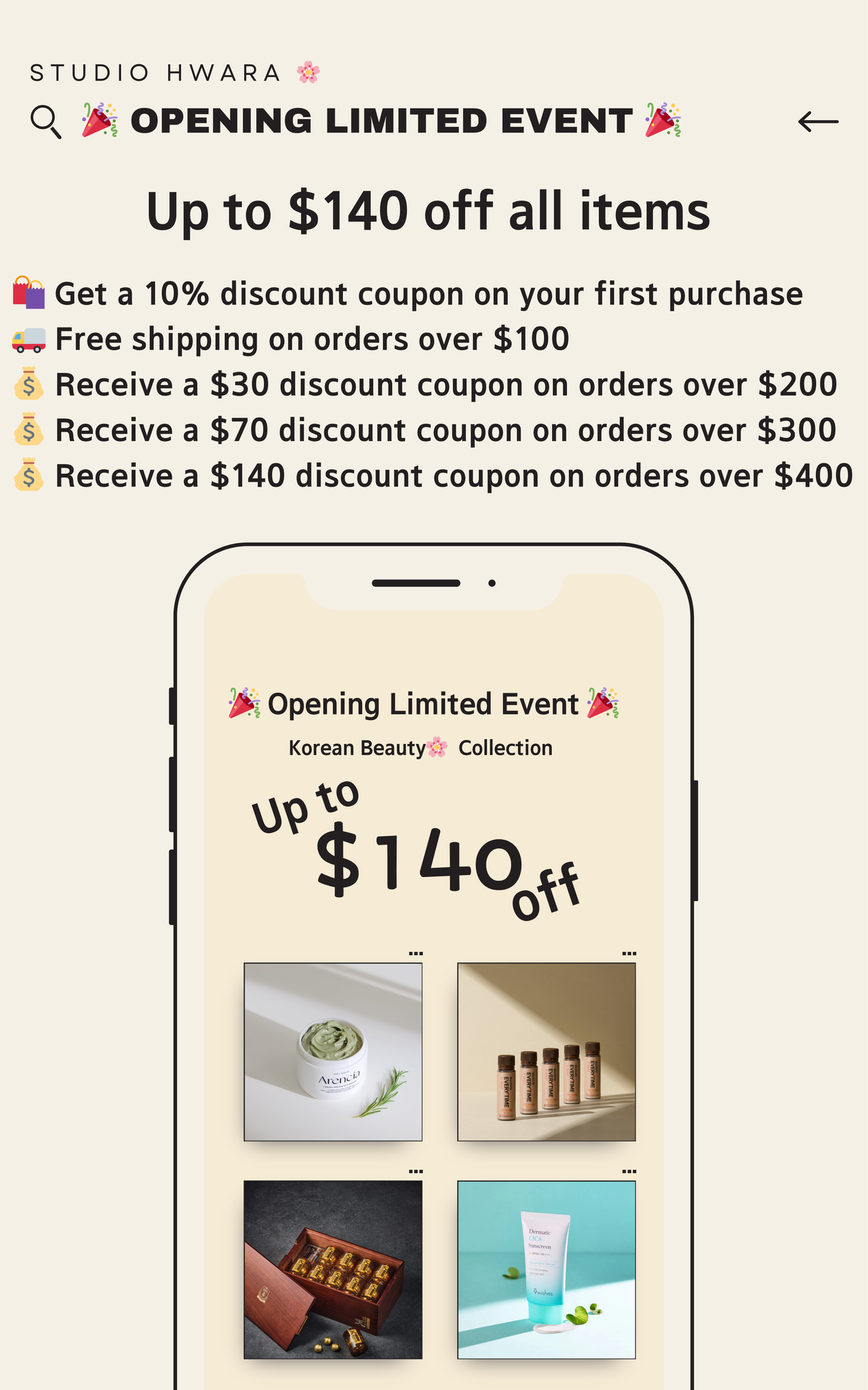 ✨Notice about up to $140 Coupon