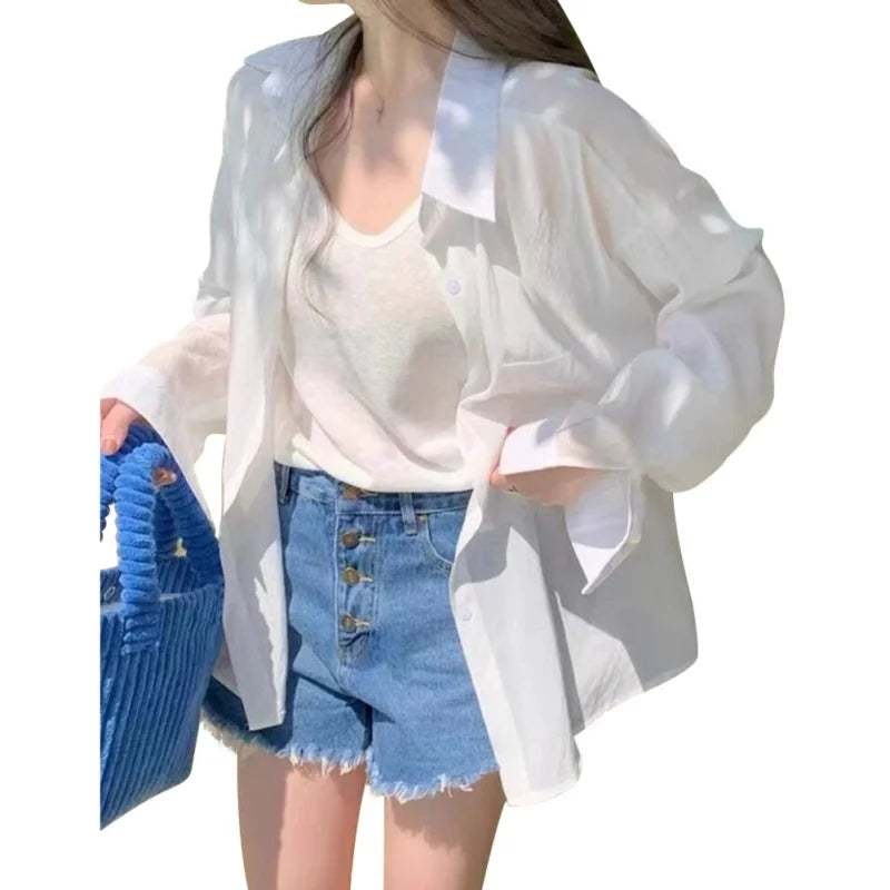 Versatile Summer Sunscreen Shirt – Wrinkle-Resistant Cardigan