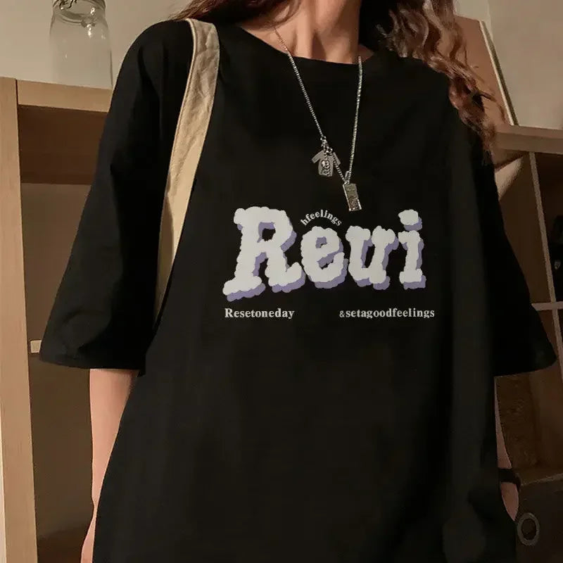 Gothic Short Sleeve T-Shirt – Oversized Streetwear Top