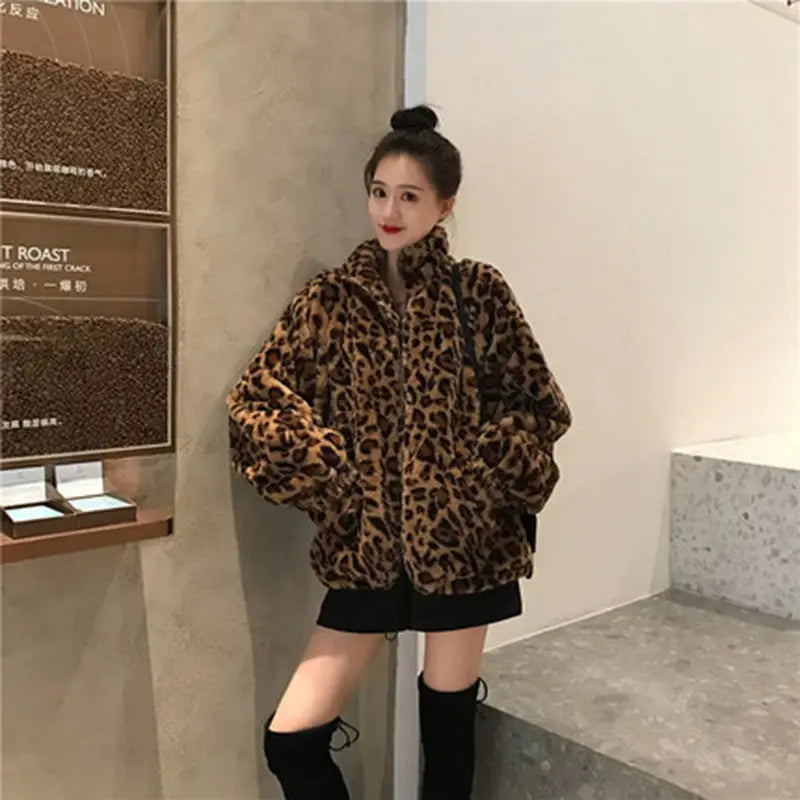 Leopard Faux Fur Jacket – Warm & Bold
