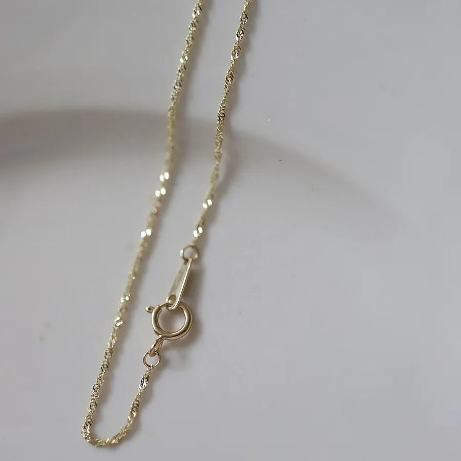 925 Sterling Silver 14K Gold Plated Water Ripple Bracelet
