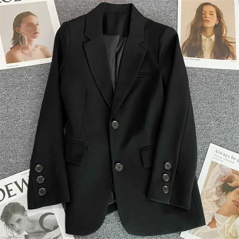 Stripe Blazer Jacket – Casual Office Style