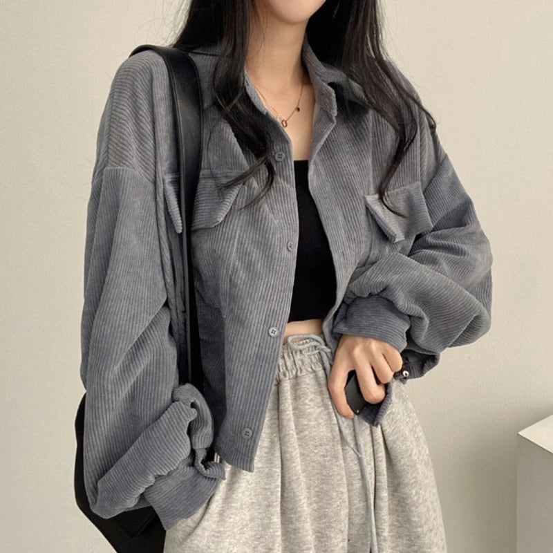 Corduroy Shirt Jacket – Vintage Short Fit