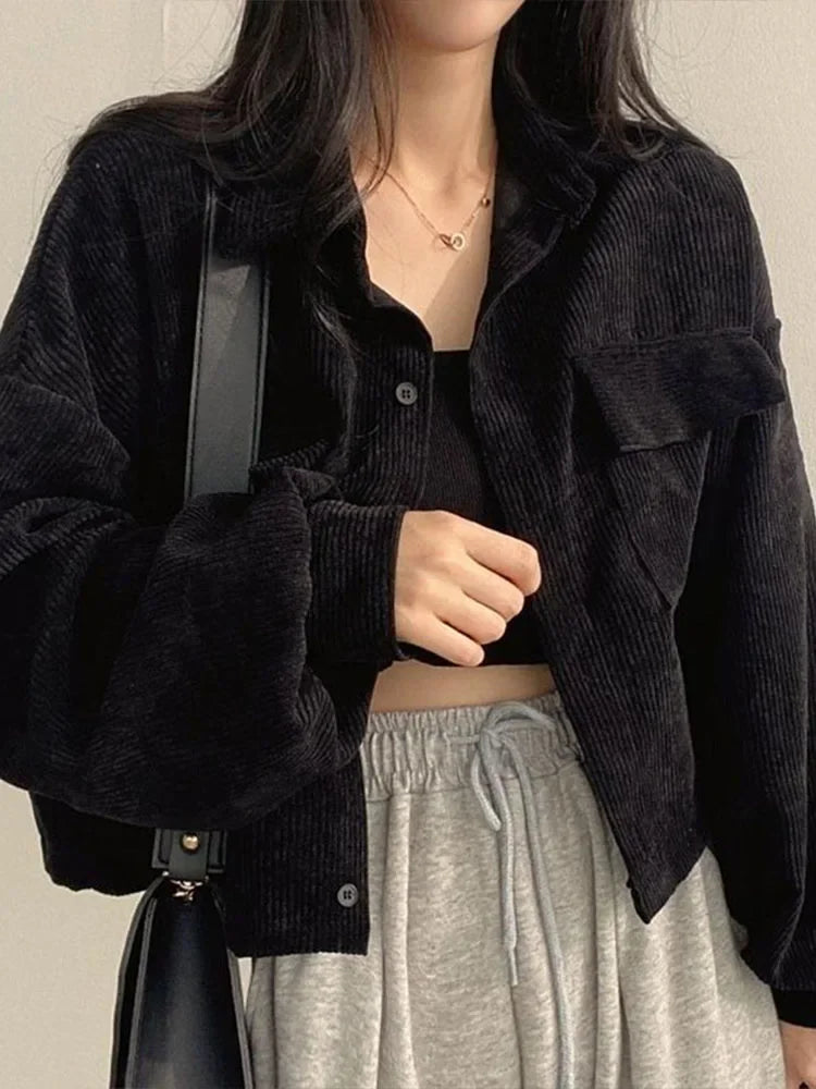 Vintage Corduroy Cropped Jacket