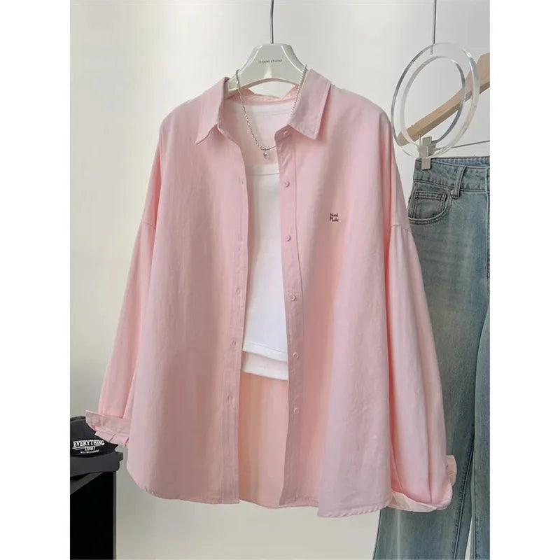 Solid Color Short Coat – Loose Blouse Jacket