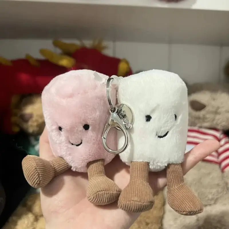 Jelly Cat Plush Keychain – Cotton Candy Two-Tone Soft Plush