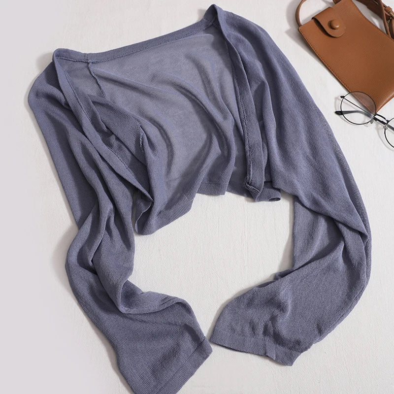 UV Protection Knit Cardigan – Rash Guard Long Sleeve