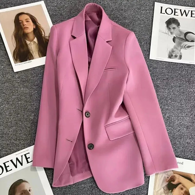 Stripe Blazer Jacket – Casual Office Style