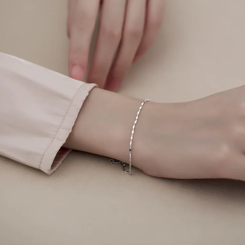 925 Sterling Silver High-Quality Chain Bracelet