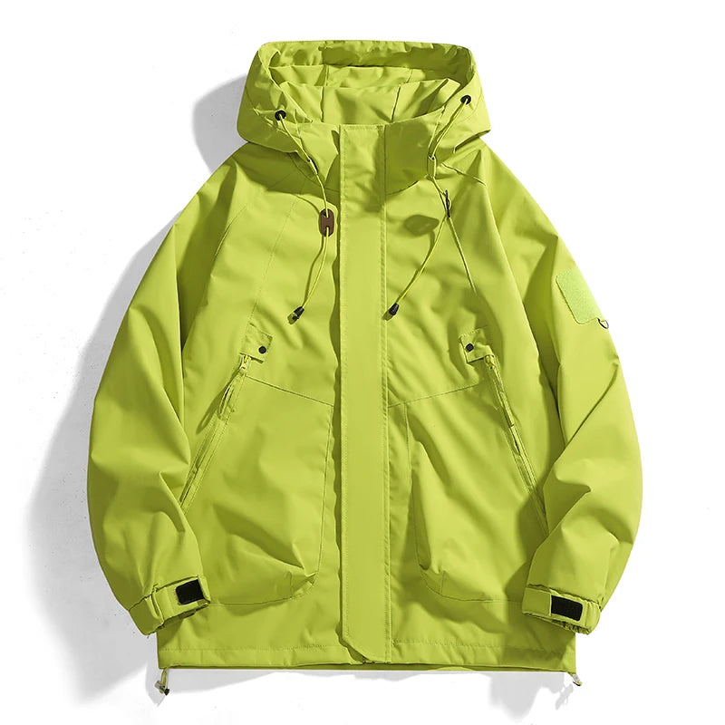Windproof Bomber Jacket – Loose Fit Cargo Style