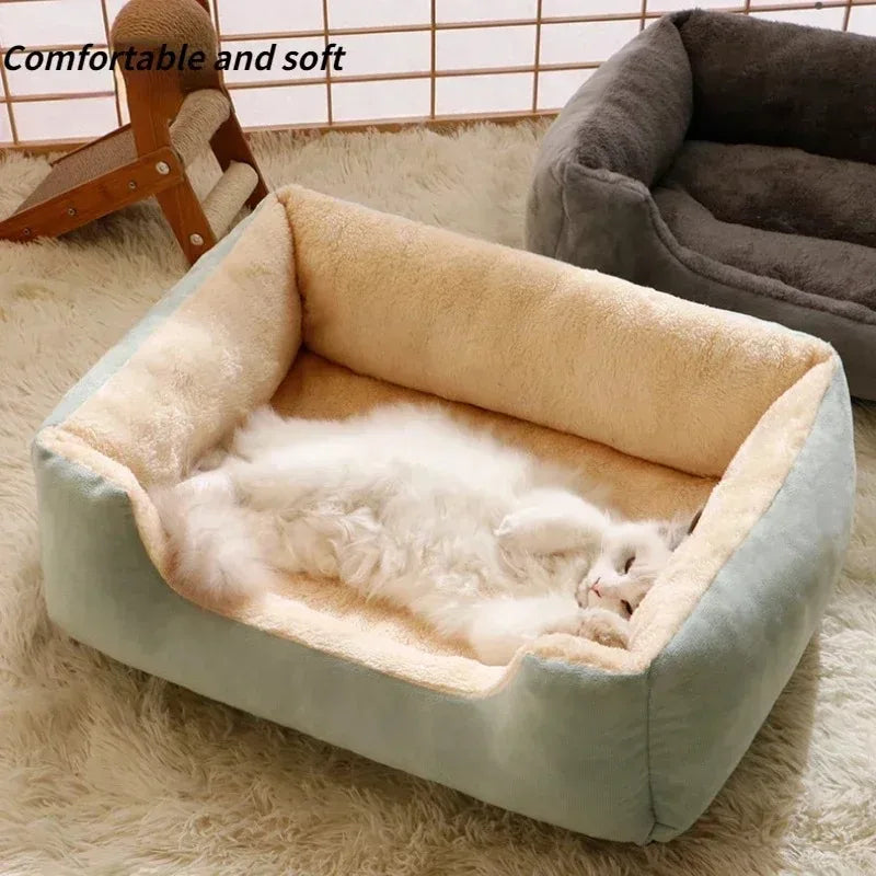 Cozy Pet Cushion House – Soft and stylish bed for cats & small dogs, perfect for snuggles