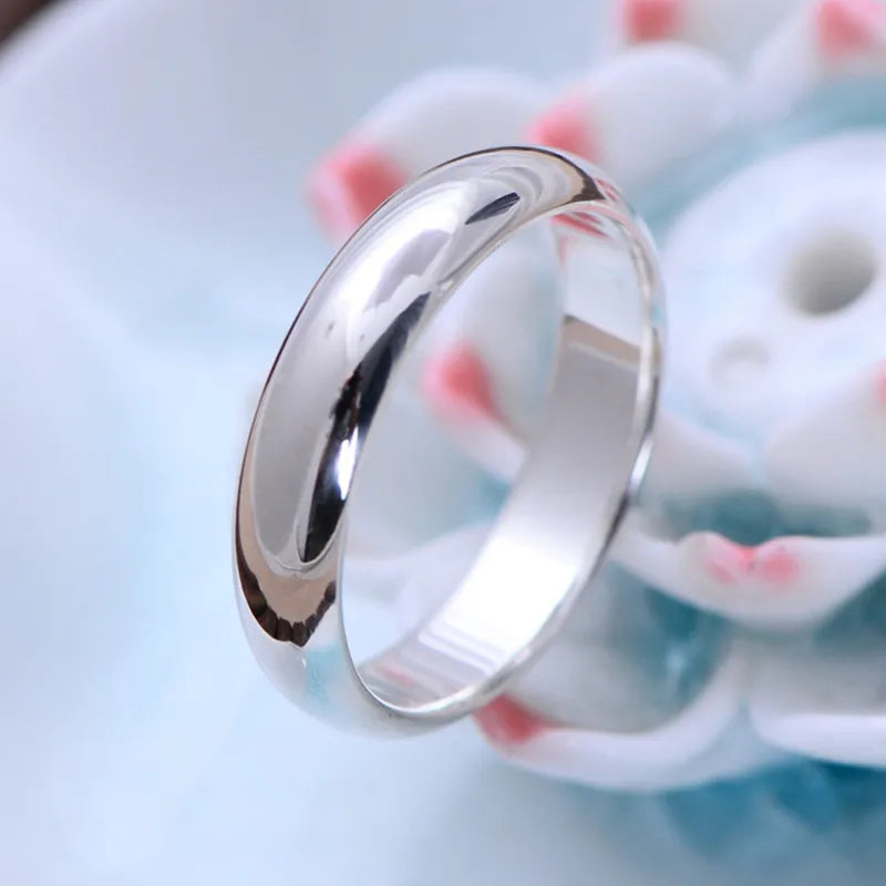 925 Silver Couples Smooth Ring