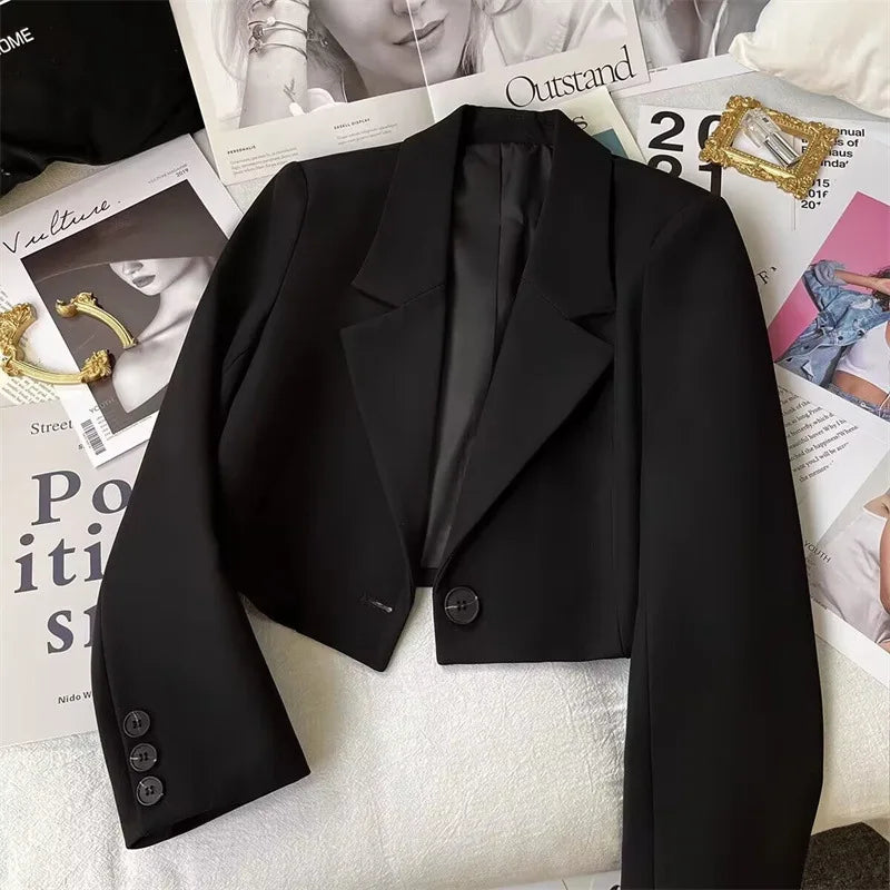 One-Button Blazer – Long Sleeve Minimalist Fit
