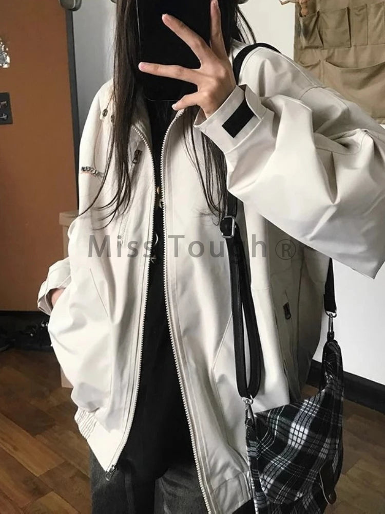 Retro Moto Biker Jacket