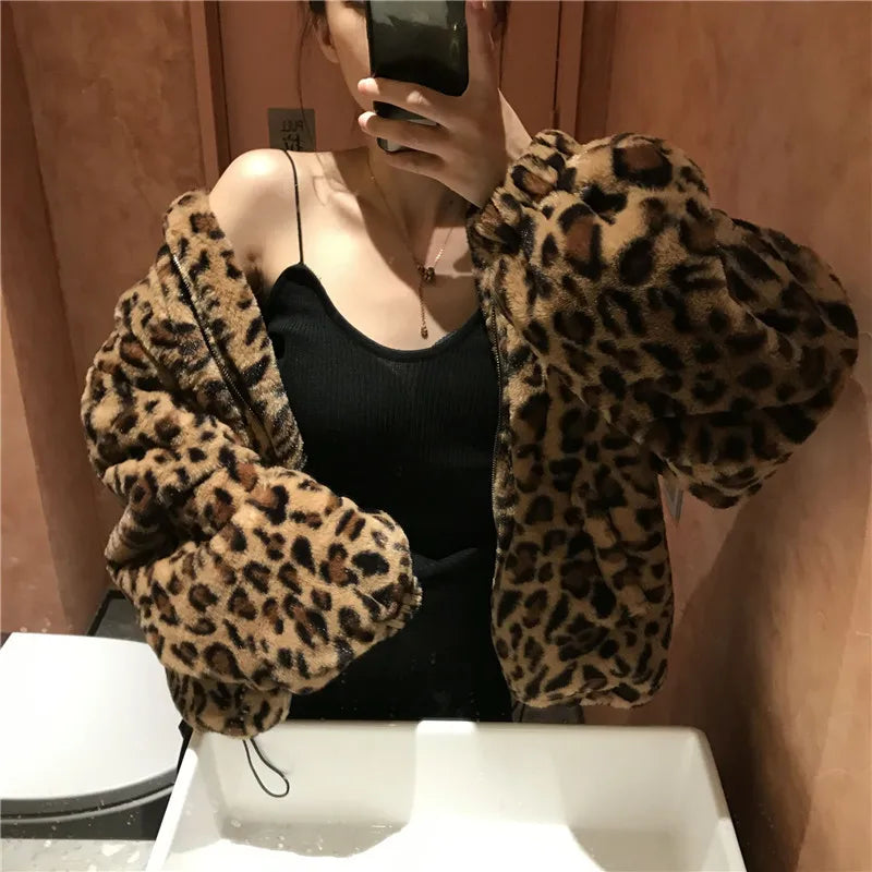 Leopard Faux Fur Jacket – Warm & Bold