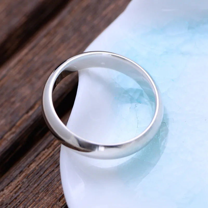 925 Silver Couples Smooth Ring