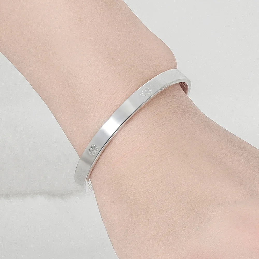 925 Sterling Silver Clover Luxury Bracelet