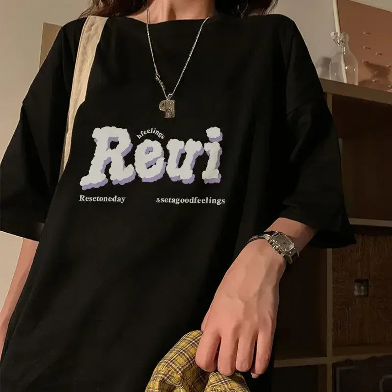 Gothic Short Sleeve T-Shirt – Oversized Streetwear Top