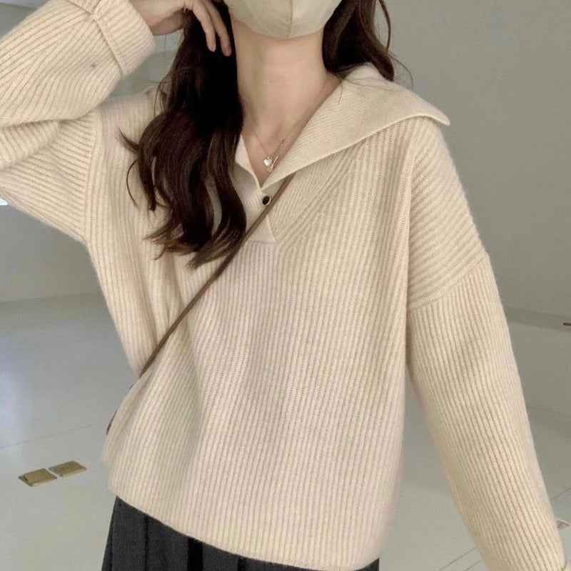 Pink Pullover Sweater – Trend Thermal Knit