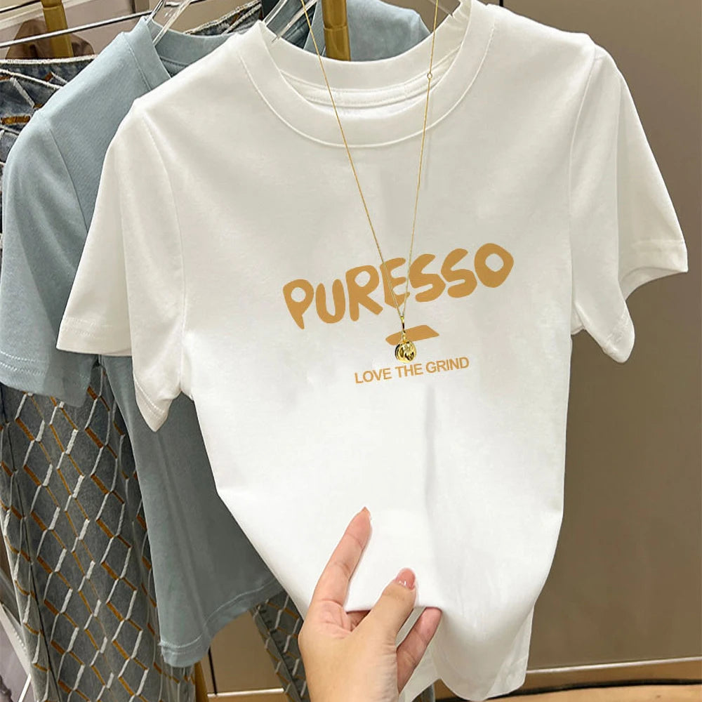 White Cotton Tee – Loose Summer Fit