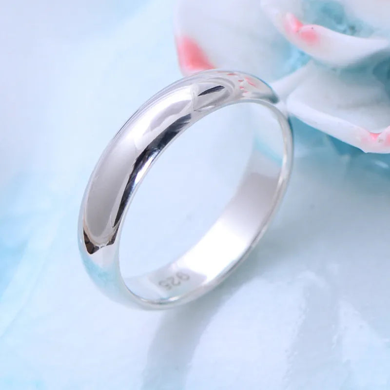 925 Silver Couples Smooth Ring