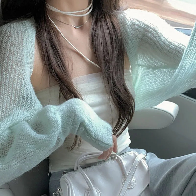 Solid Knit Cardigan – Soft High-Street Basic