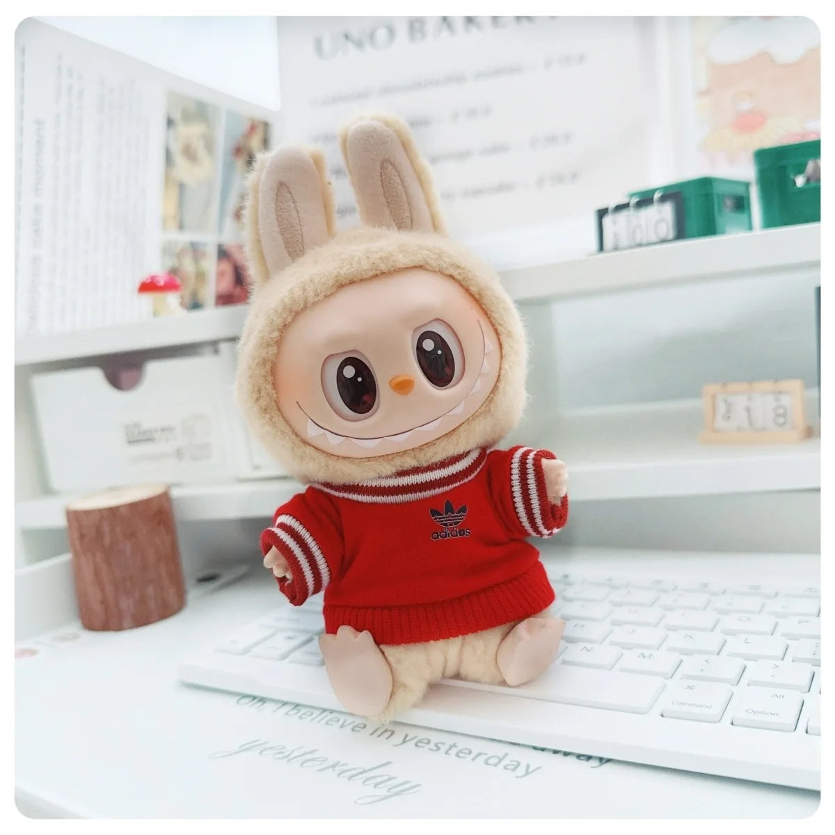 Labubu Doll Clothes (15/17cm) – Hoodie & Pants Set