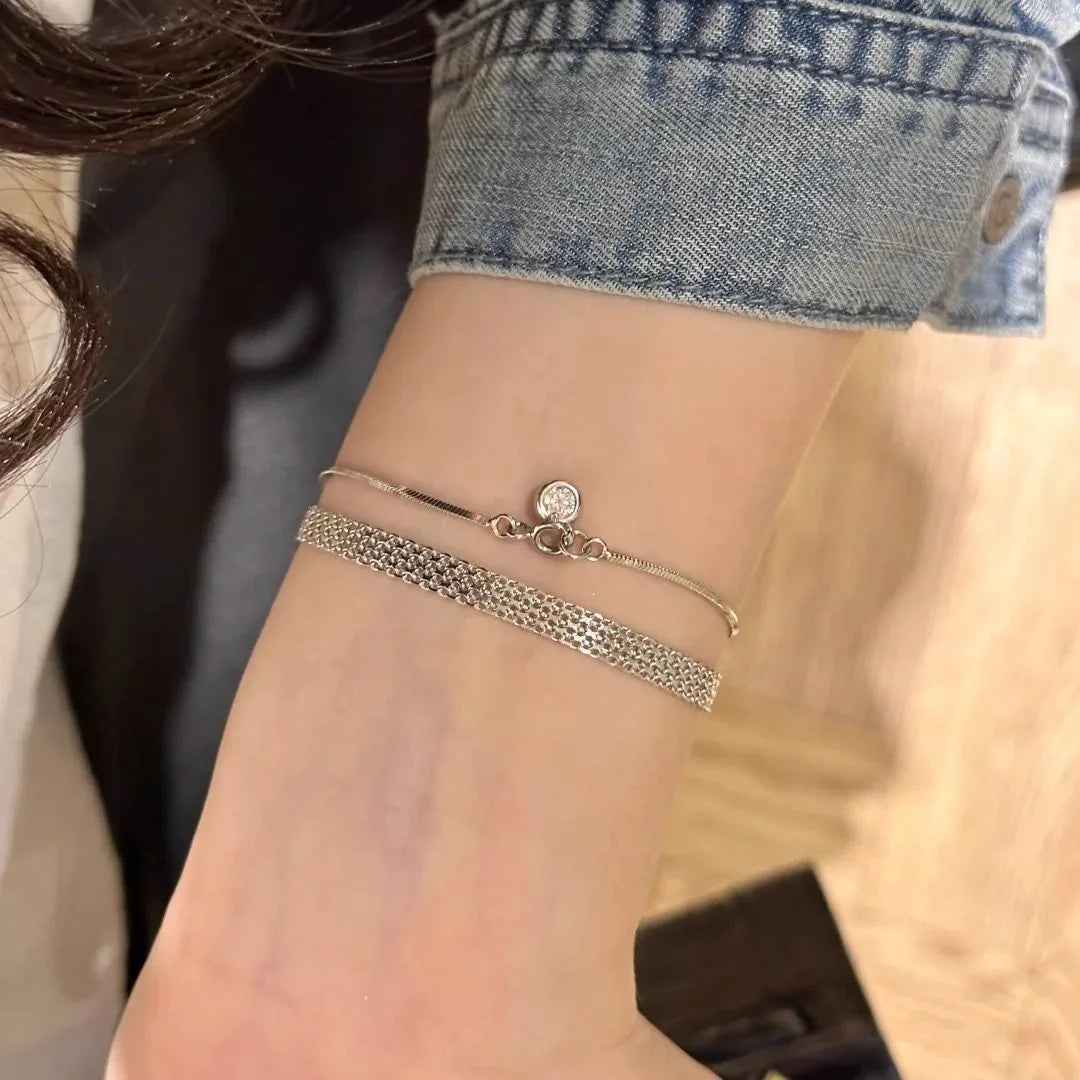 925 Sterling Silver Milan Chain Bracelet