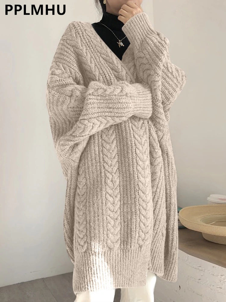 Hollow Knit Cardigan – Loose Gilet Style