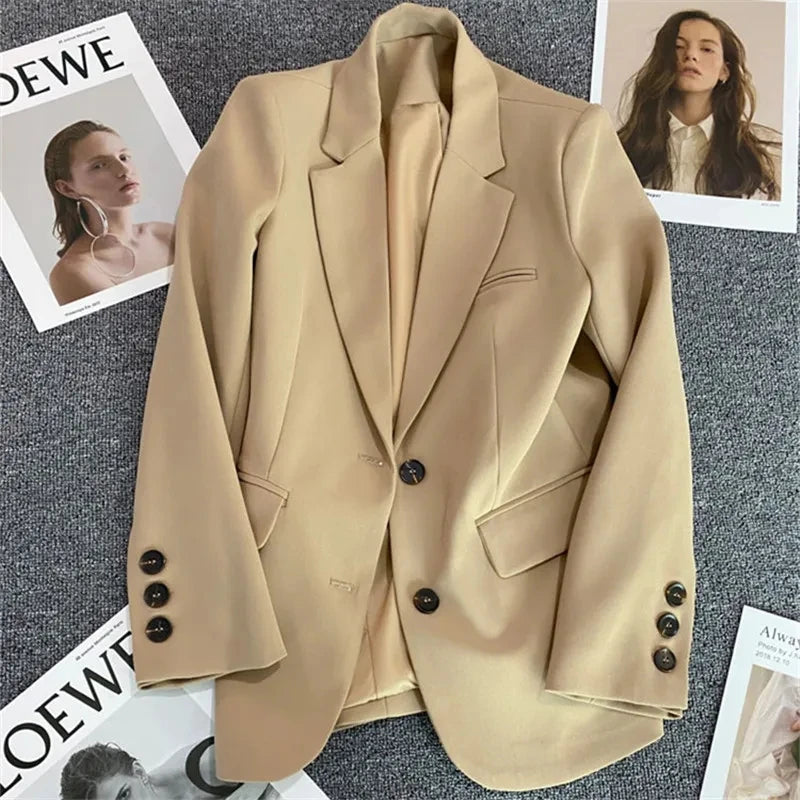 Stripe Blazer Jacket – Casual Office Style