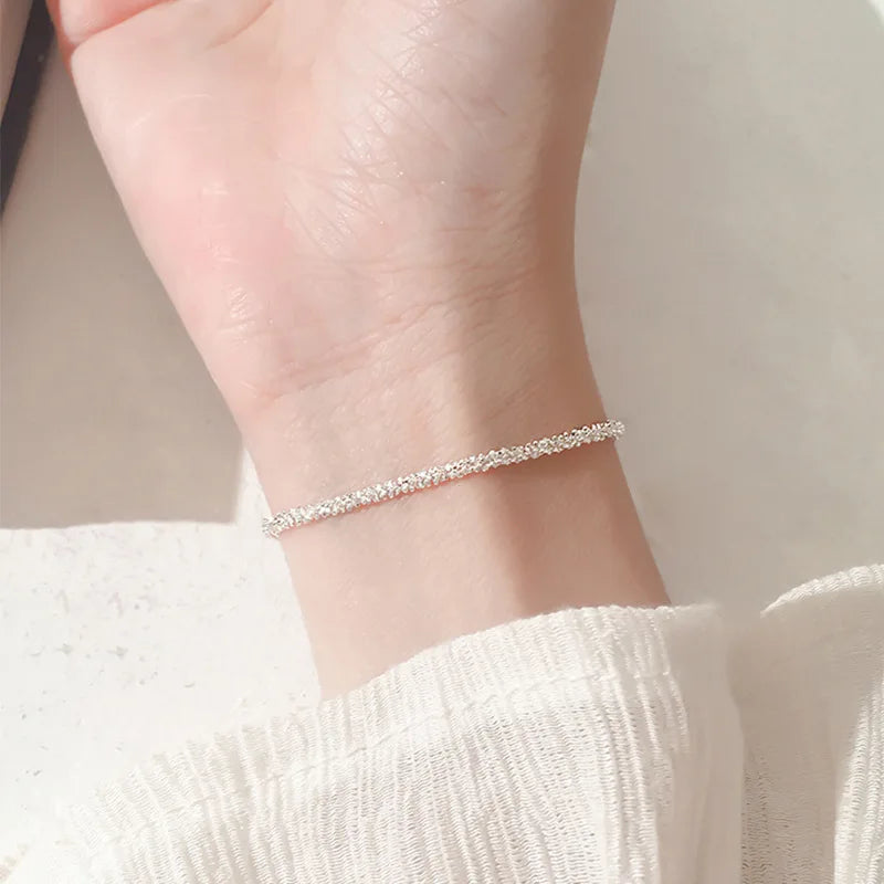 925 Sterling Silver Gypsophila Adjustable Bracelet