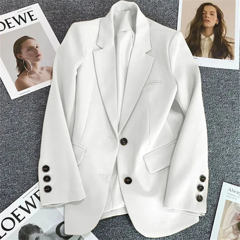 Stripe Blazer Jacket – Casual Office Style