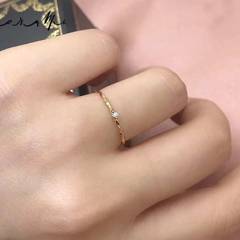 925 Silver Minimalist Twine Ring