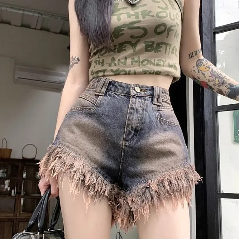 Baggy Loose Denim Shorts – Outdoor Summer Wear