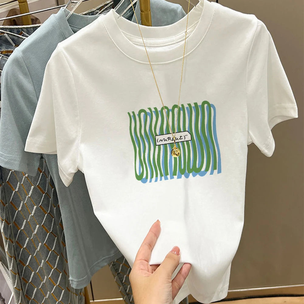 White Cotton Tee – Loose Summer Fit