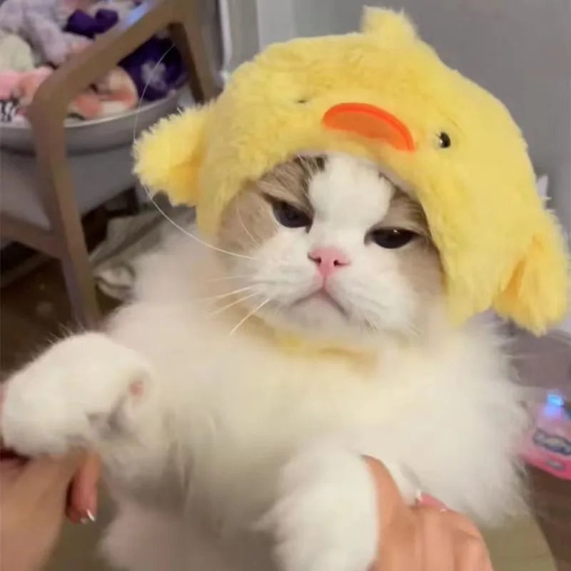 Cute Animal Pet Headband – Panda, chick, or pig styles for warm, adorable dress-up moments