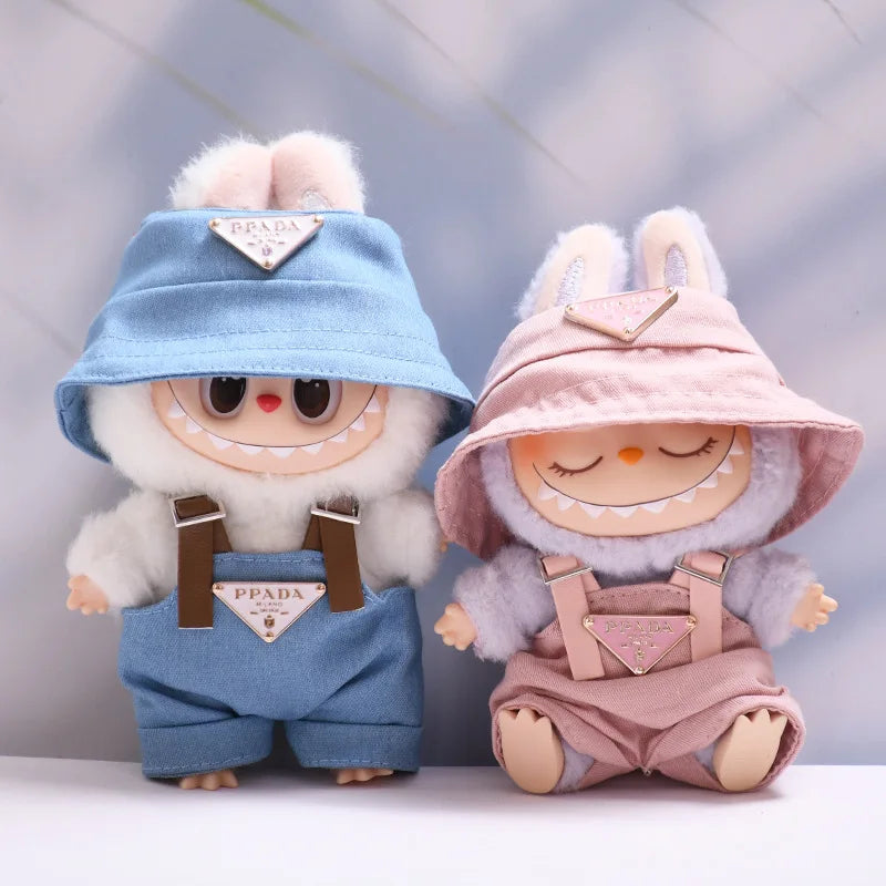 Labubu Doll Outfit (17cm) – Luxury Hat & Clothes Set