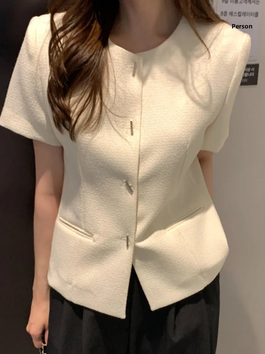 Fine Tweed Vintage Jacket – Elegant French Mood