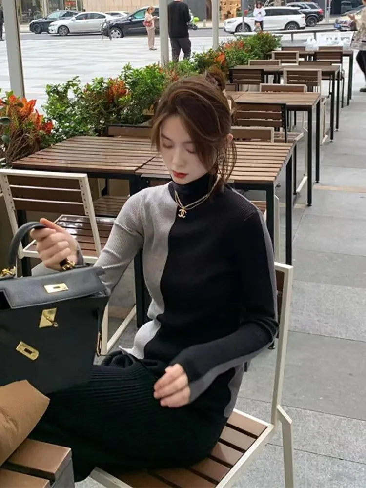 Basic Turtleneck Knit Sweater – Slim Fit