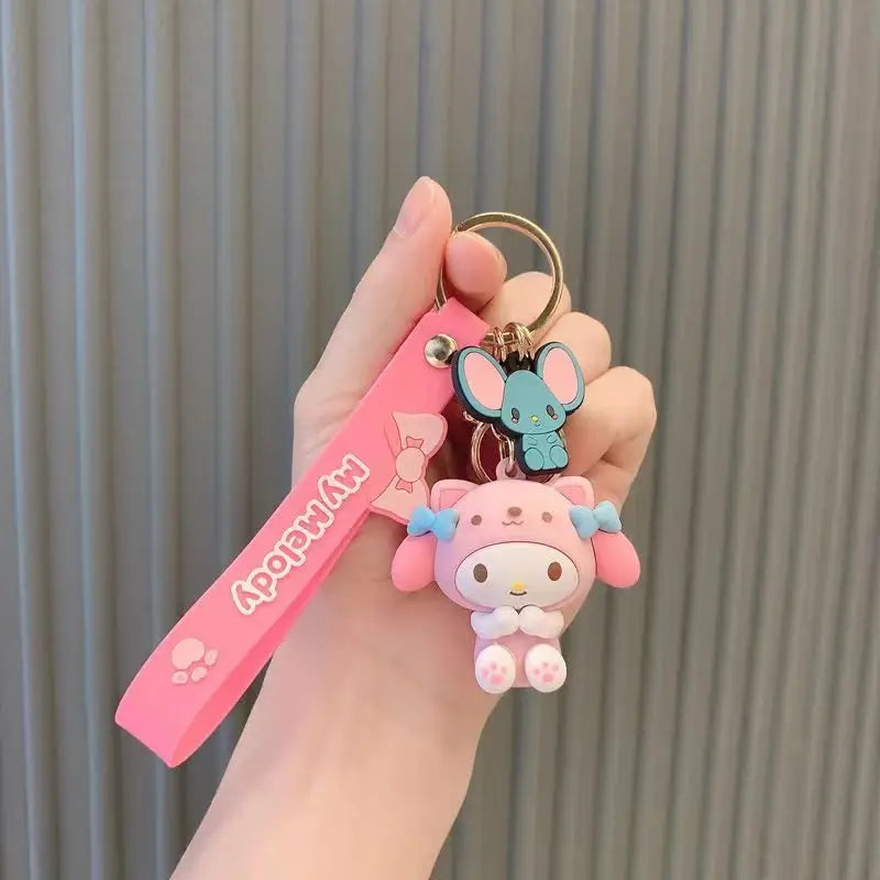 Sanrio Character Keychain – Kuromi, Cinnamoroll, Hello Kitty, My Melody