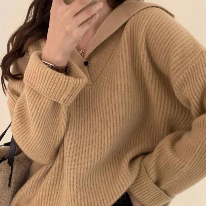Pink Pullover Sweater – Trend Thermal Knit