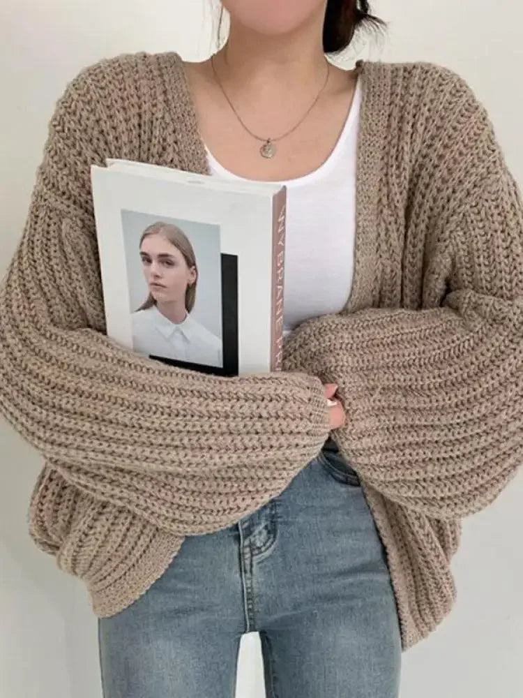 Striped Cardigan Sweater – Casual Coat Knitwear