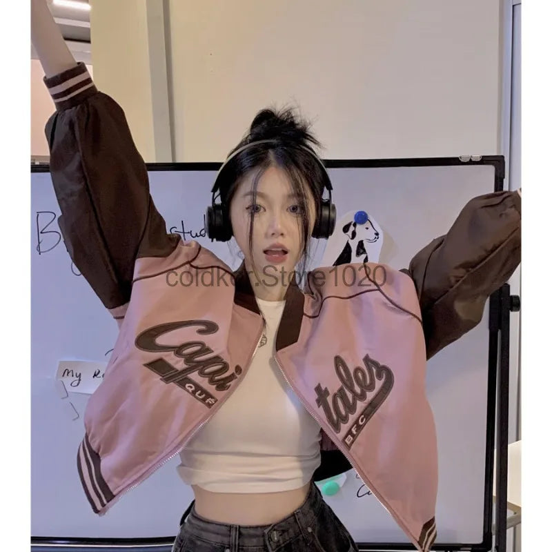 Cropped Baseball Jacket