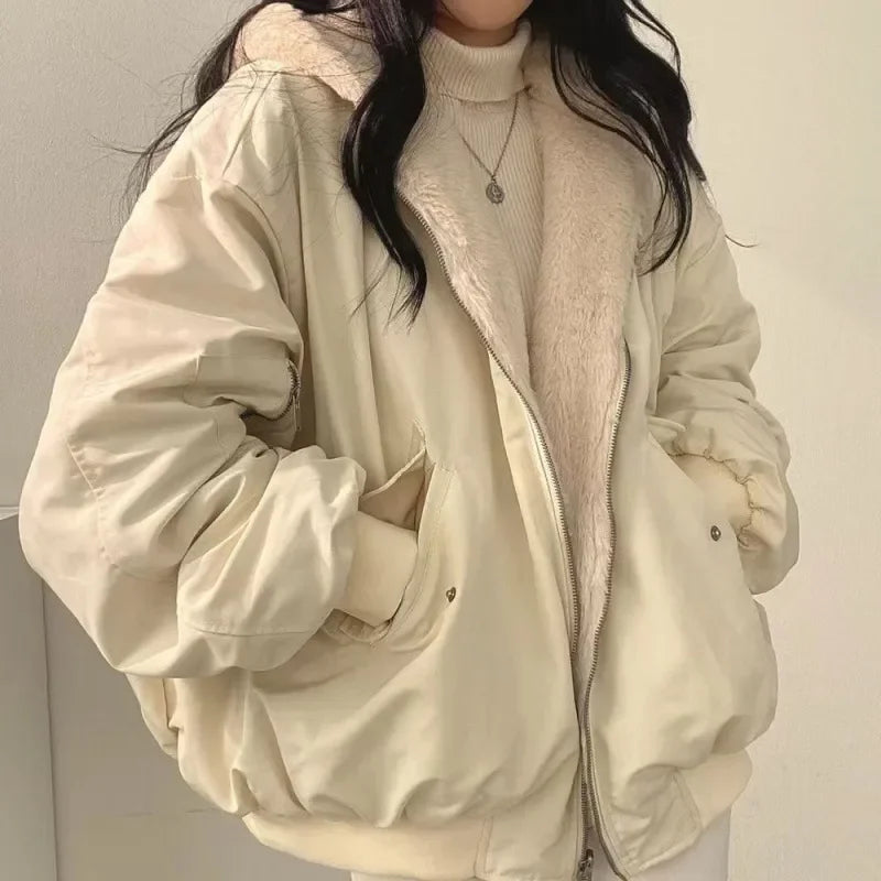 Double Layer Hoodie Jacket – Warm & Simple Daily Outer