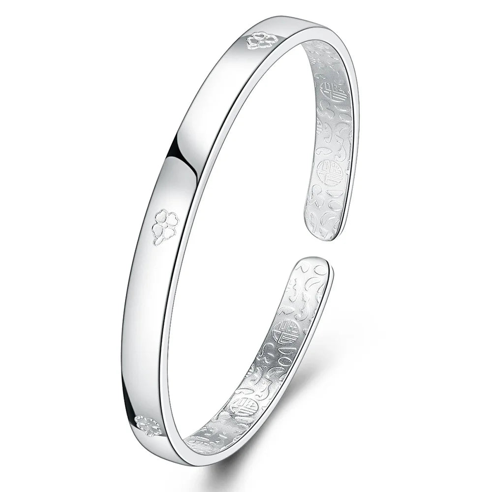 925 Sterling Silver Clover Luxury Bracelet