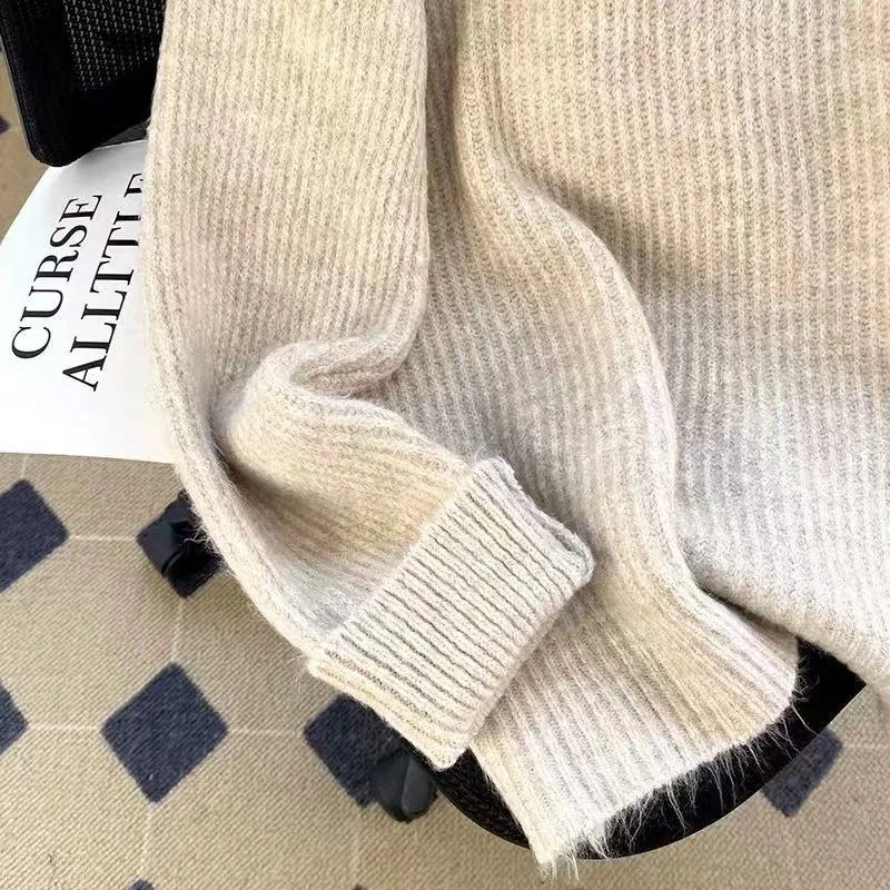 Knitted Two-Piece Set — Sweater + Halter Dress